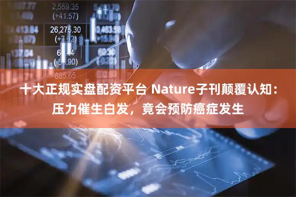 十大正规实盘配资平台 Nature子刊颠覆认知：压力催生白发，竟会预防癌症发生