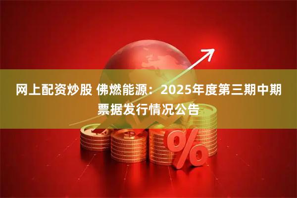 网上配资炒股 佛燃能源：2025年度第三期中期票据发行情况公告