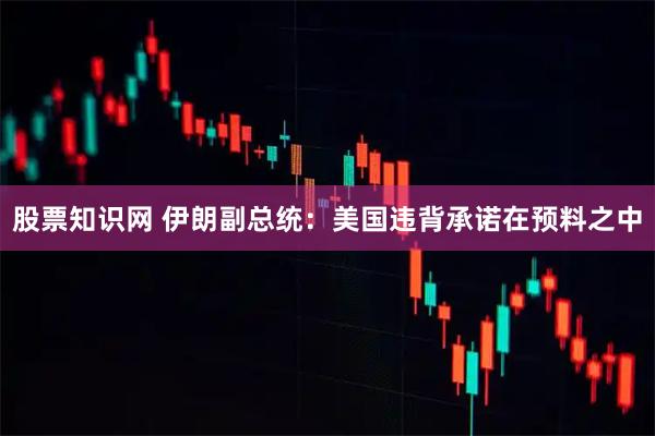 股票知识网 伊朗副总统：美国违背承诺在预料之中